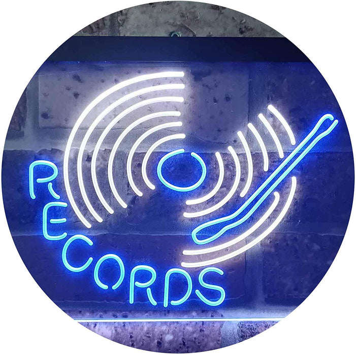 Turntable Music Records LED Light Sign - Way Up Gifts