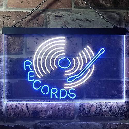 Turntable Music Records LED Light Sign - Way Up Gifts