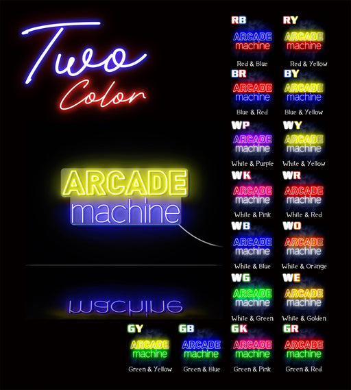 Arcade Machine Ultra-Bright LED Sign with Remote (Neon-Style, LED Technology) - LED Gift Works