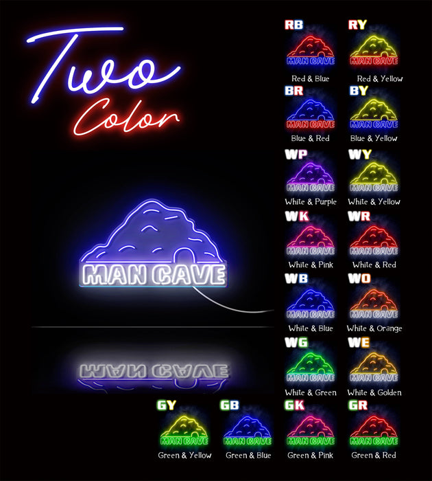 Man Cave Ultra-Bright LED Sign with Remote (Neon-Style, LED Technology) - Way Up Gifts