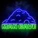 Man Cave Ultra-Bright LED Sign with Remote (Neon-Style, LED Technology) - Way Up Gifts