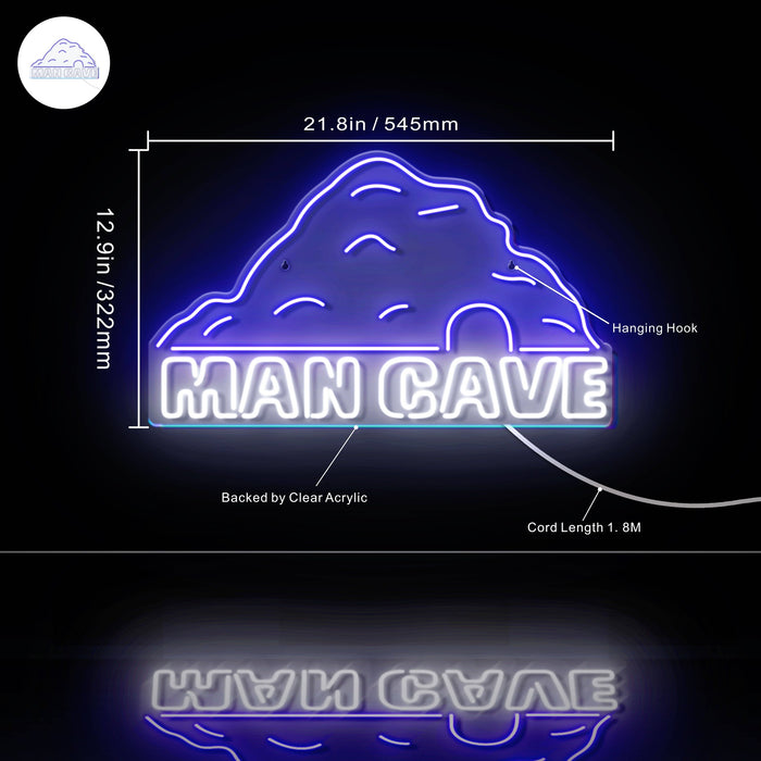 Man Cave Ultra-Bright LED Sign with Remote (Neon-Style, LED Technology) - Way Up Gifts
