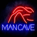 Man Cave with Cave Ultra-Bright LED Sign with Remote (Neon-Style, LED Technology) - Way Up Gifts