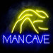 Man Cave with Cave Ultra-Bright LED Sign with Remote (Neon-Style, LED Technology) - Way Up Gifts