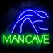 Man Cave with Cave Ultra-Bright LED Sign with Remote (Neon-Style, LED Technology) - Way Up Gifts