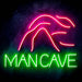 Man Cave with Cave Ultra-Bright LED Sign with Remote (Neon-Style, LED Technology) - Way Up Gifts