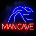 Man Cave with Cave Ultra-Bright LED Sign with Remote (Neon-Style, LED Technology) - Way Up Gifts