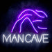 Man Cave with Cave Ultra-Bright LED Sign with Remote (Neon-Style, LED Technology) - Way Up Gifts