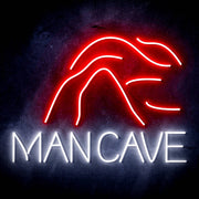 Man Cave with Cave Ultra-Bright LED Sign with Remote (Neon-Style, LED Technology) - LED Gift Works