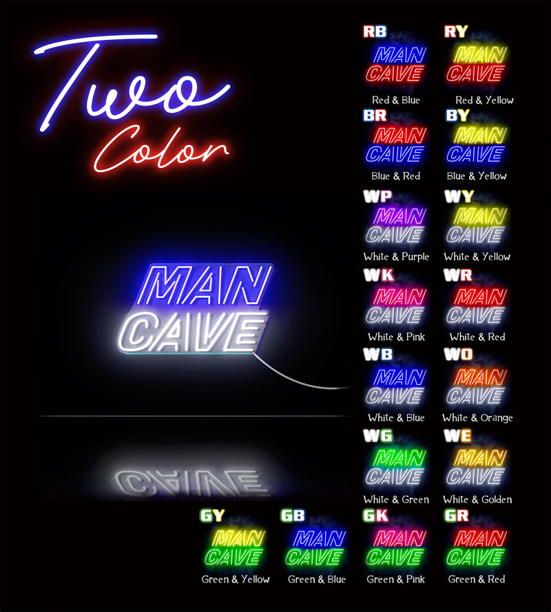 Man Cave Ultra-Bright LED Sign with Remote (Neon-Style, LED Technology) - LED Gift Works