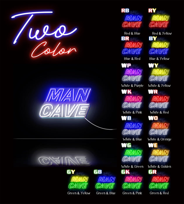 Man Cave Ultra-Bright LED Sign with Remote (Neon-Style, LED Technology) - Way Up Gifts