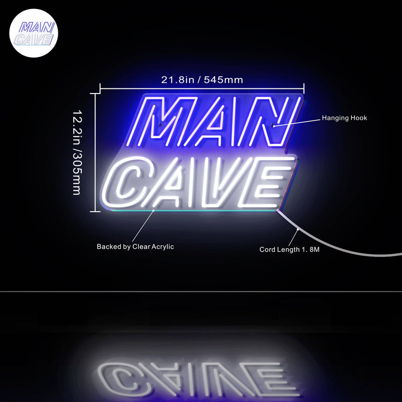 Man Cave Ultra-Bright LED Sign with Remote (Neon-Style, LED Technology) - LED Gift Works