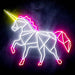 Origami Unicorn Ultra-Bright LED Sign with Remote (Neon-Style, LED Technology) - Way Up Gifts