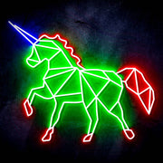 Origami Unicorn Ultra-Bright LED Sign with Remote (Neon-Style, LED Technology) - LED Gift Works