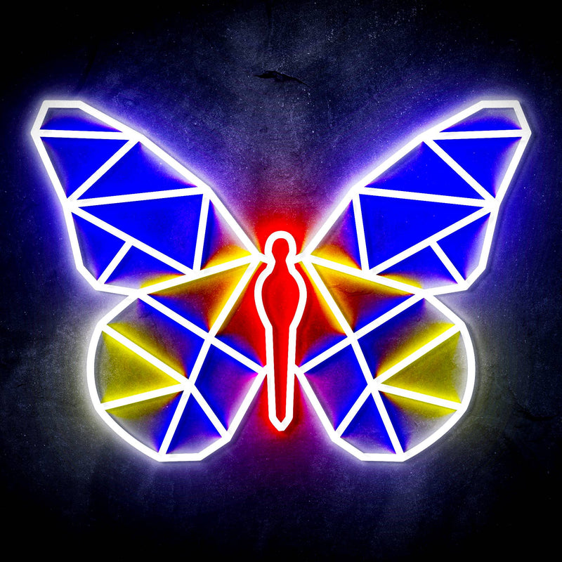 Origami Butterfly Ultra-Bright LED Sign with Remote (Neon-Style, LED Technology) - LED Gift Works