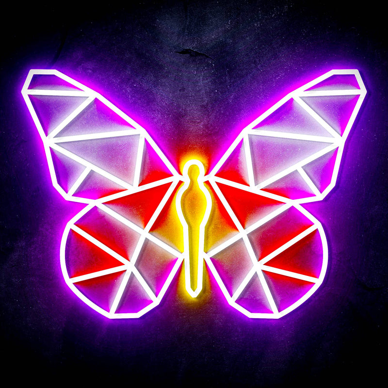 Origami Butterfly Ultra-Bright LED Sign with Remote (Neon-Style, LED Technology) - LED Gift Works