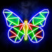 Origami Butterfly Ultra-Bright LED Sign with Remote (Neon-Style, LED Technology) - Way Up Gifts