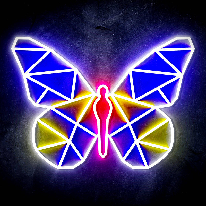 Origami Butterfly Ultra-Bright LED Sign with Remote (Neon-Style, LED Technology) - LED Gift Works