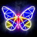 Origami Butterfly Ultra-Bright LED Sign with Remote (Neon-Style, LED Technology) - Way Up Gifts