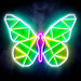 Origami Butterfly Ultra-Bright LED Sign with Remote (Neon-Style, LED Technology) - Way Up Gifts