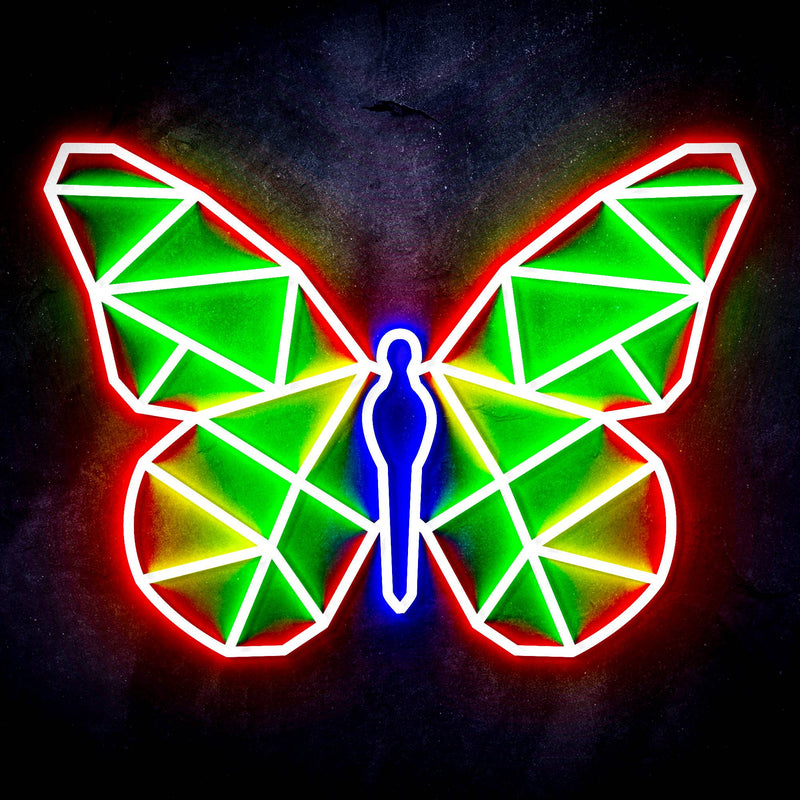 Origami Butterfly Ultra-Bright LED Sign with Remote (Neon-Style, LED Technology) - LED Gift Works