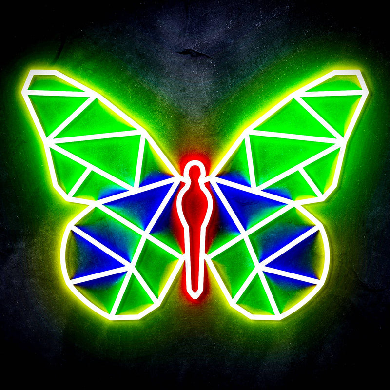 Origami Butterfly Ultra-Bright LED Sign with Remote (Neon-Style, LED Technology) - LED Gift Works