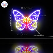 Origami Butterfly Ultra-Bright LED Sign with Remote (Neon-Style, LED Technology) - LED Gift Works