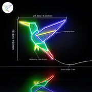 Origami Bird Ultra-Bright LED Sign with Remote (Neon-Style, LED Technology) - LED Gift Works