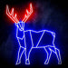 Origami Deer Cabin Hunting Ultra-Bright LED Sign with Remote (Neon-Style, LED Technology) - Way Up Gifts