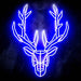 Origami Deer Head Cabin Hunting Ultra-Bright LED Sign with Remote (Neon-Style, LED Technology) - Way Up Gifts