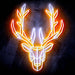Origami Deer Head Cabin Hunting Ultra-Bright LED Sign with Remote (Neon-Style, LED Technology) - Way Up Gifts