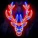 Origami Deer Head Cabin Hunting Ultra-Bright LED Sign with Remote (Neon-Style, LED Technology) - Way Up Gifts