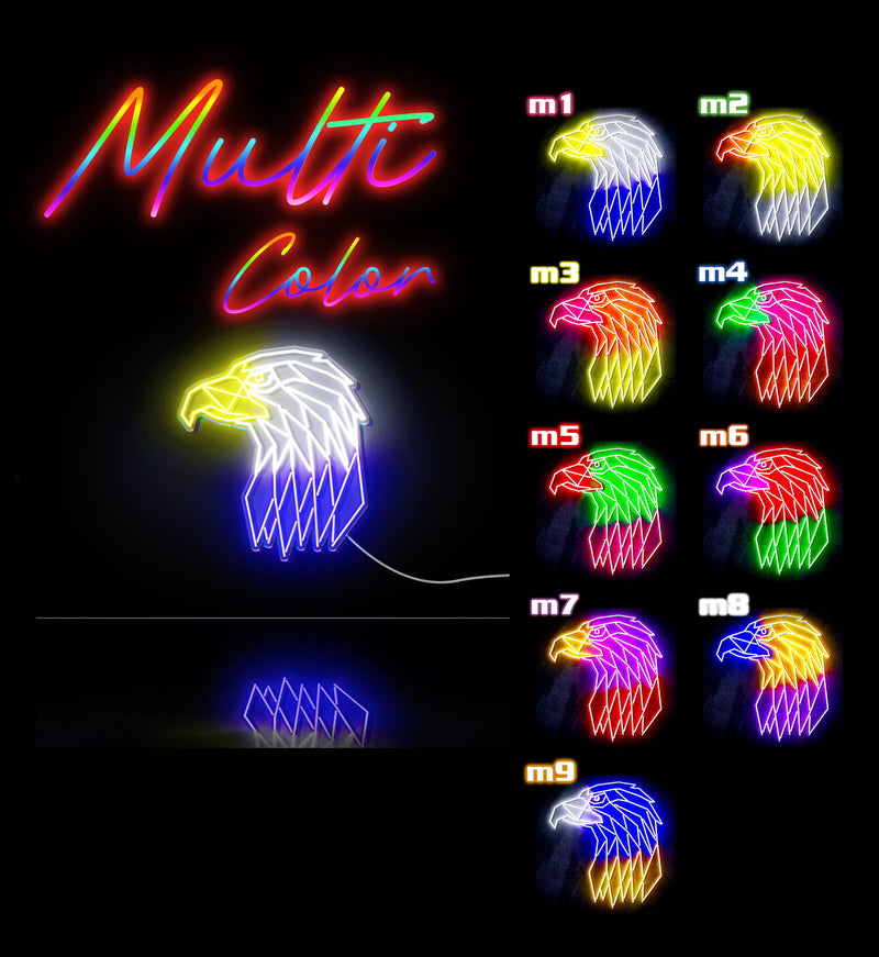 American Eagle Head Ultra-Bright LED Sign with Remote (Neon-Style, LED Technology) - LED Gift Works