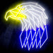 American Eagle Head Ultra-Bright LED Sign with Remote (Neon-Style, LED Technology) - Way Up Gifts