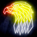 American Eagle Head Ultra-Bright LED Sign with Remote (Neon-Style, LED Technology) - Way Up Gifts