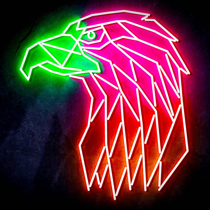 American Eagle Head Ultra-Bright LED Sign with Remote (Neon-Style, LED Technology) - Way Up Gifts