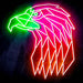 American Eagle Head Ultra-Bright LED Sign with Remote (Neon-Style, LED Technology) - Way Up Gifts