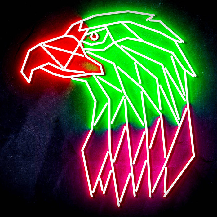 American Eagle Head Ultra-Bright LED Sign with Remote (Neon-Style, LED Technology) - Way Up Gifts