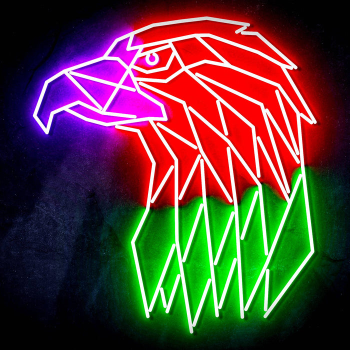 American Eagle Head Ultra-Bright LED Sign with Remote (Neon-Style, LED Technology) - Way Up Gifts