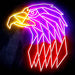 American Eagle Head Ultra-Bright LED Sign with Remote (Neon-Style, LED Technology) - Way Up Gifts