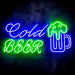 Cold Beer Mug Ultra-Bright LED Sign with Remote (Neon-Style, LED Technology) - Way Up Gifts