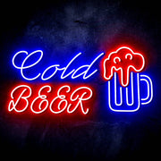 Cold Beer Mug Ultra-Bright LED Sign with Remote (Neon-Style, LED Technology) - LED Gift Works