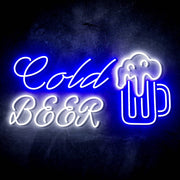 Cold Beer Mug Ultra-Bright LED Sign with Remote (Neon-Style, LED Technology) - LED Gift Works