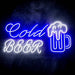 Cold Beer Mug Ultra-Bright LED Sign with Remote (Neon-Style, LED Technology) - Way Up Gifts