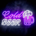 Cold Beer Mug Ultra-Bright LED Sign with Remote (Neon-Style, LED Technology) - Way Up Gifts