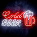 Cold Beer Mug Ultra-Bright LED Sign with Remote (Neon-Style, LED Technology) - Way Up Gifts