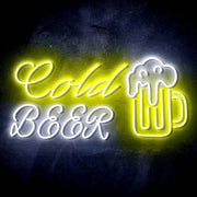 Cold Beer Mug Ultra-Bright LED Sign with Remote (Neon-Style, LED Technology) - LED Gift Works
