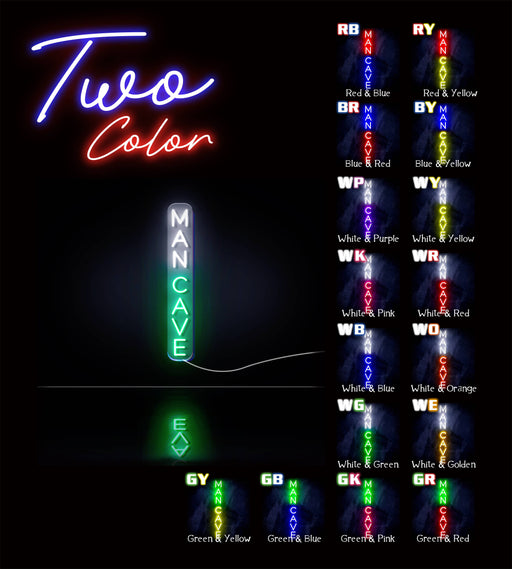Vertical Man Cave Ultra-Bright LED Sign with Remote (Neon-Style, LED Technology) - LED Gift Works