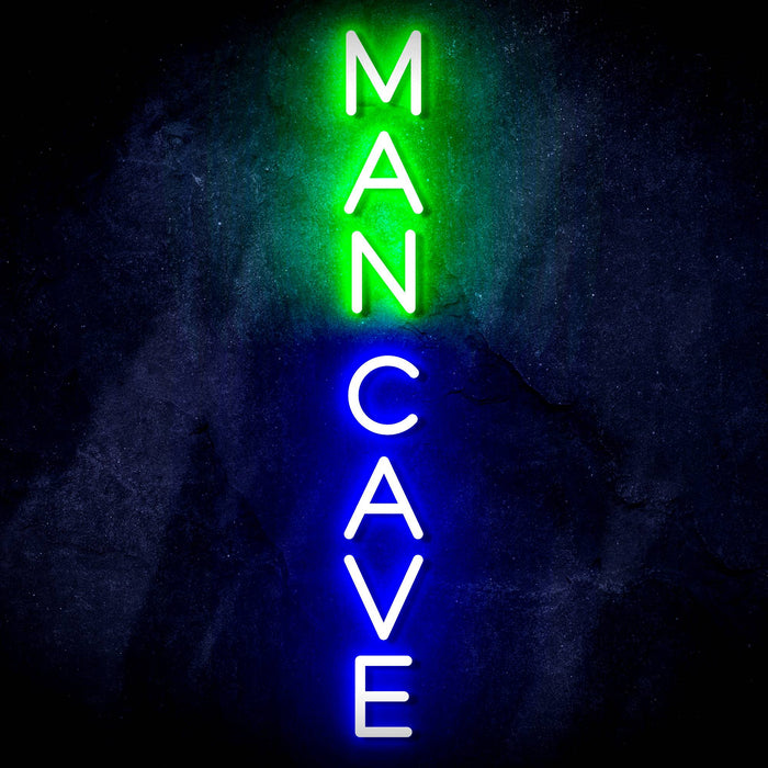 Vertical Man Cave Ultra-Bright LED Sign with Remote (Neon-Style, LED Technology) - Way Up Gifts