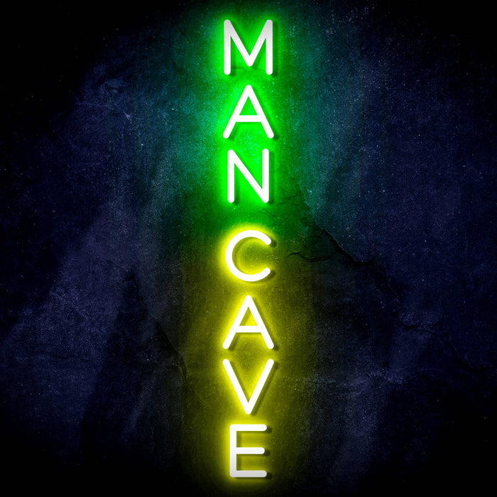 Vertical Man Cave Ultra-Bright LED Sign with Remote (Neon-Style, LED Technology) - Way Up Gifts